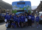 Queenstown Primary School Students Showcasing Their Bus Design Encouraging Their Community To Report Pollution