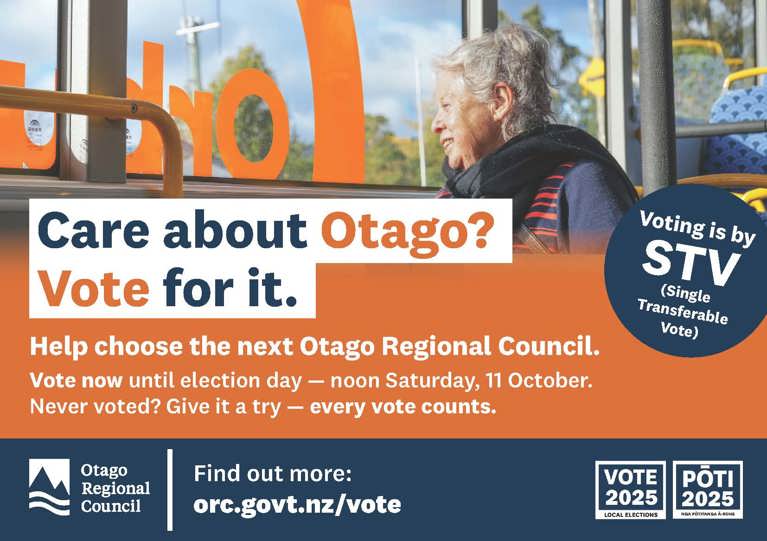 Advertisement in news encouraging people to vote in the 2025 local body election