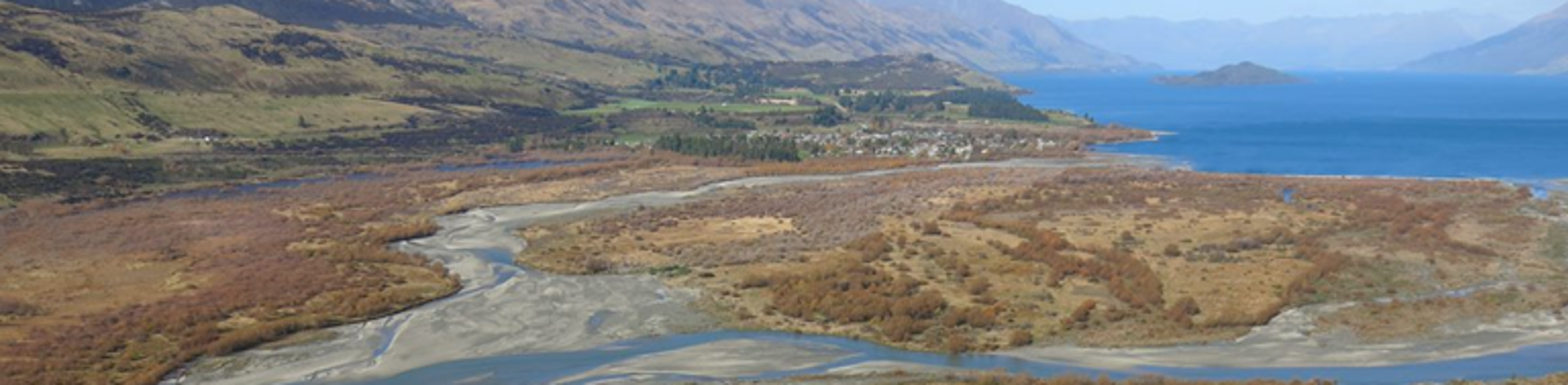 Dart Rees Delta, With Glenorchy Township In The Background